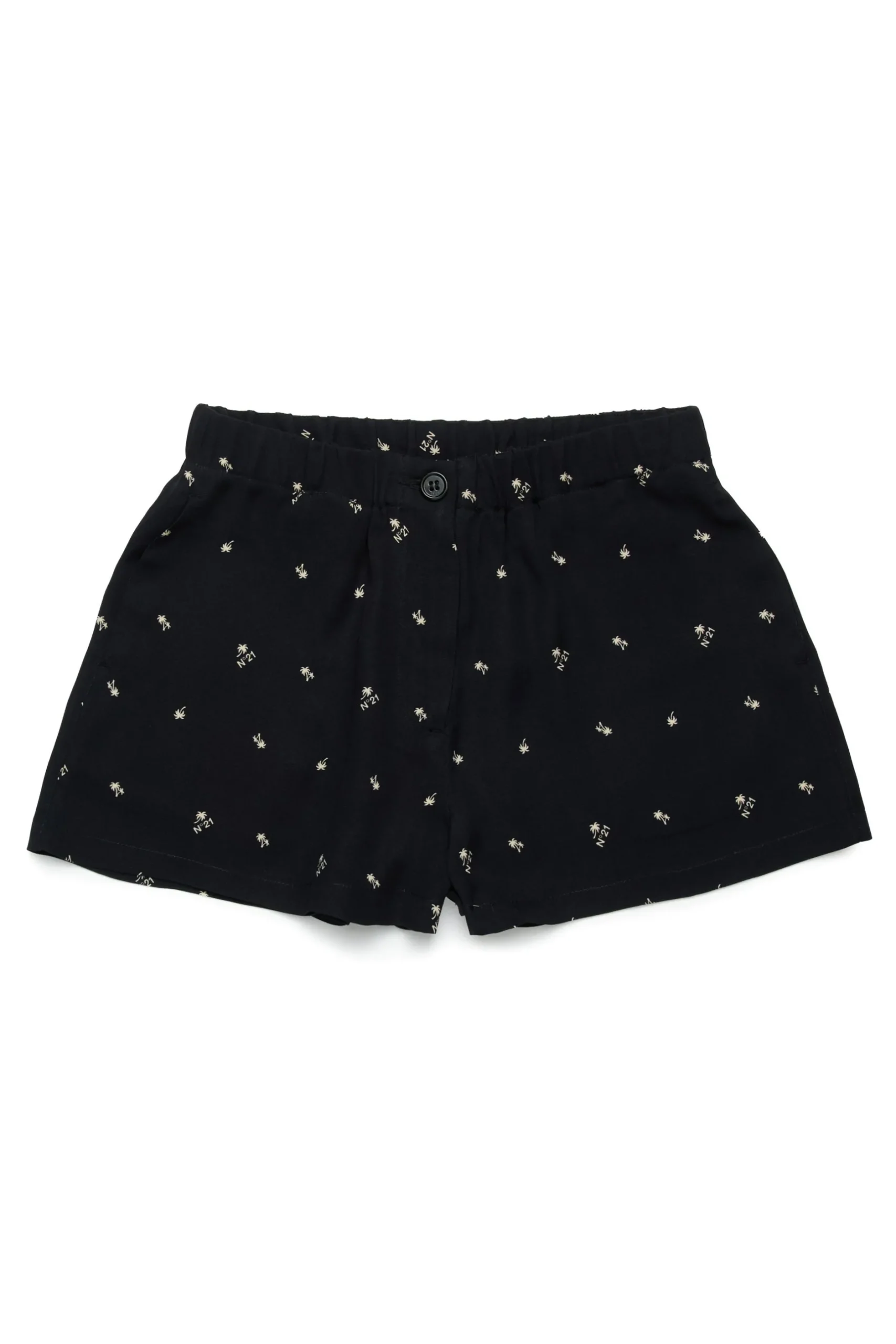 N°21 Shorts in crêpe allover Palms | Shorts