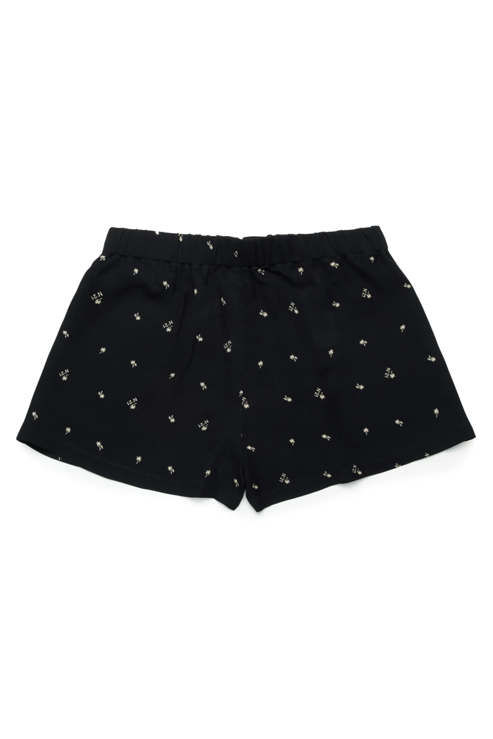 N°21 Shorts in crêpe allover Palms | Shorts