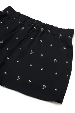 N°21 Shorts in crêpe allover Palms | Shorts