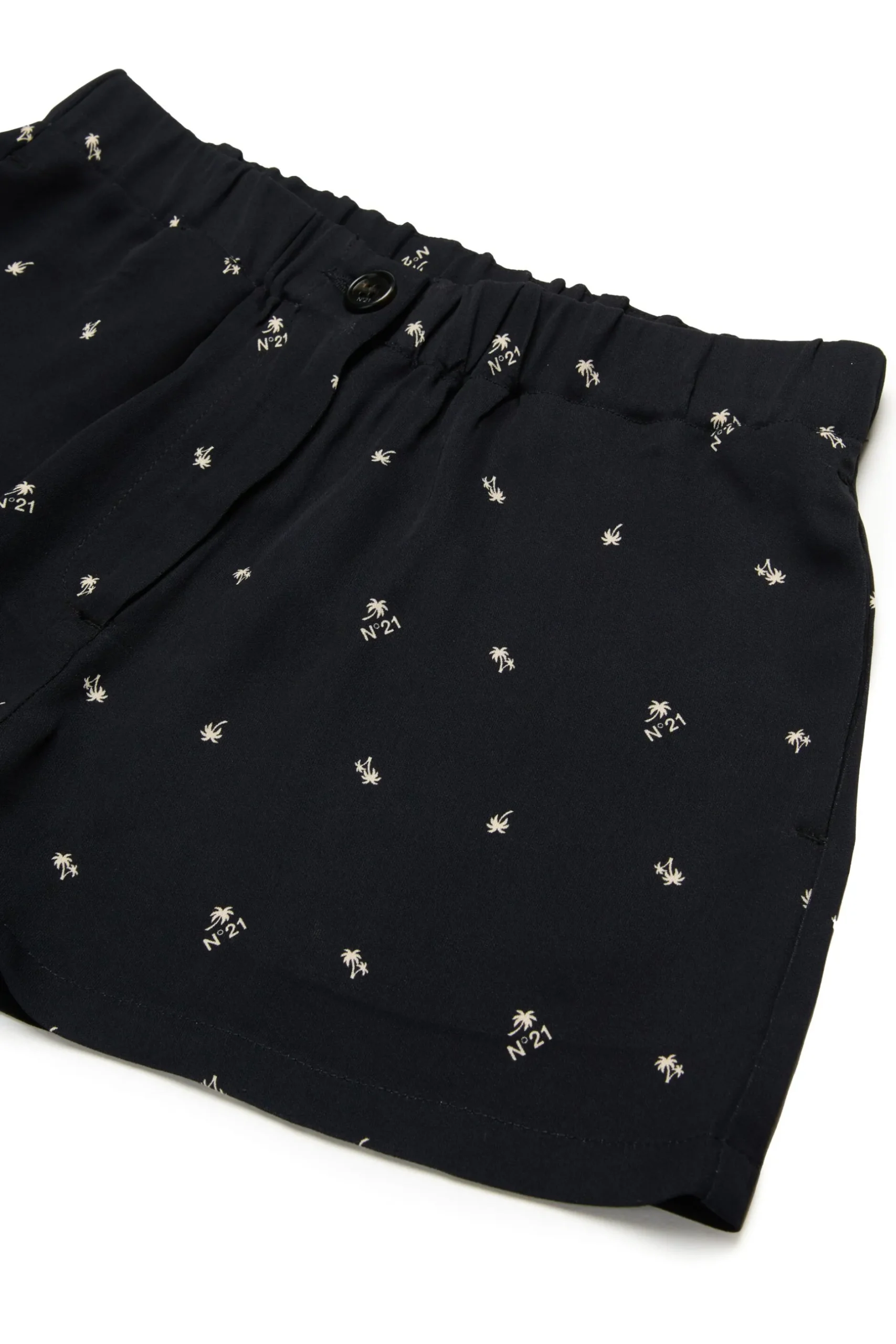 N°21 Shorts in crêpe allover Palms | Shorts