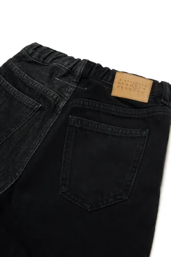 MM6 MAISON MARGIELA Shorts in denim bicolor con lettering | Bambino Shorts | Denim-Mania