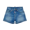 DSQUARED2 Shorts in denim blu medio con abrasioni | Bambino Shorts | Denim-Mania