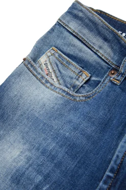 DIESEL Shorts in denim blu medio con strappi | Bambino Shorts