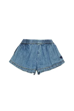 DIESEL Shorts in denim chiaro con logo Oval D | Bambino Denim-Mania | Denim-Mania