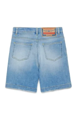 DIESEL Shorts in denim chiaro con abrasioni | Bambino Shorts