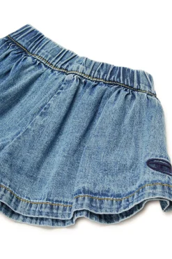 DIESEL Shorts in denim chiaro con logo Oval D | Bambino Denim-Mania | Denim-Mania