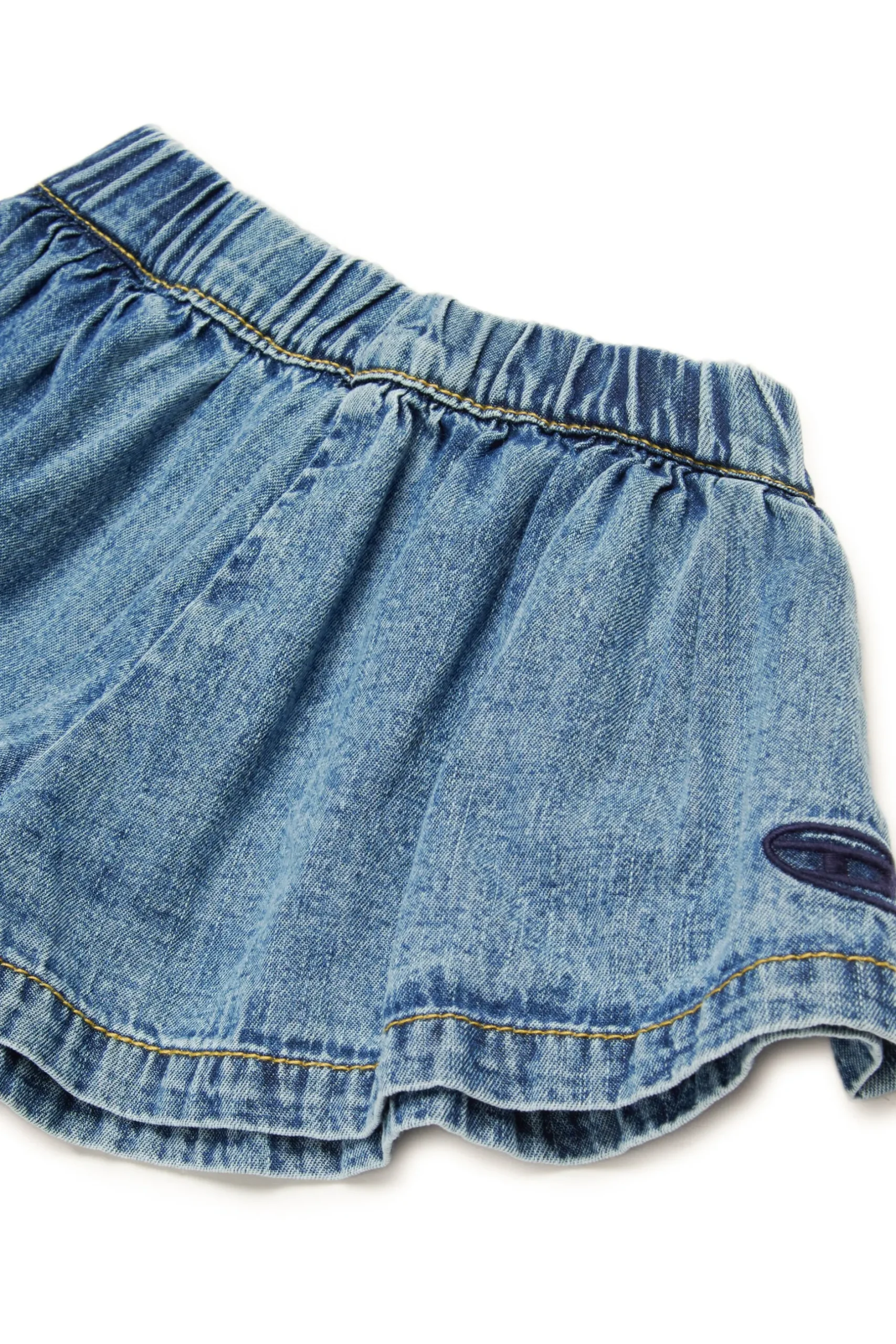 DIESEL Shorts in denim chiaro con logo Oval D | Bambino Denim-Mania | Denim-Mania