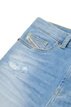 DIESEL Shorts in denim chiaro con abrasioni | Bambino Shorts