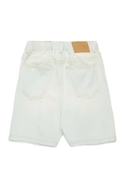 MM6 MAISON MARGIELA Shorts in denim chiaro effetto vissuto | Bambino Shorts | Denim-Mania