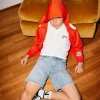 N°21 Shorts in denim effetto marmorizzato | Bambino Shorts | Shorts