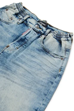 DSQUARED2 Shorts in denim effetto marmorizzato | Bambino Denim-Mania | Denim-Mania
