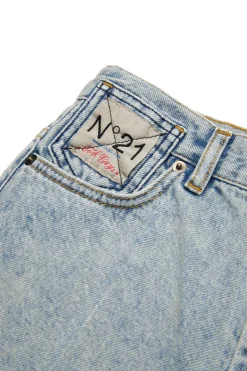 N°21 Shorts in denim effetto marmorizzato | Bambino Shorts | Shorts