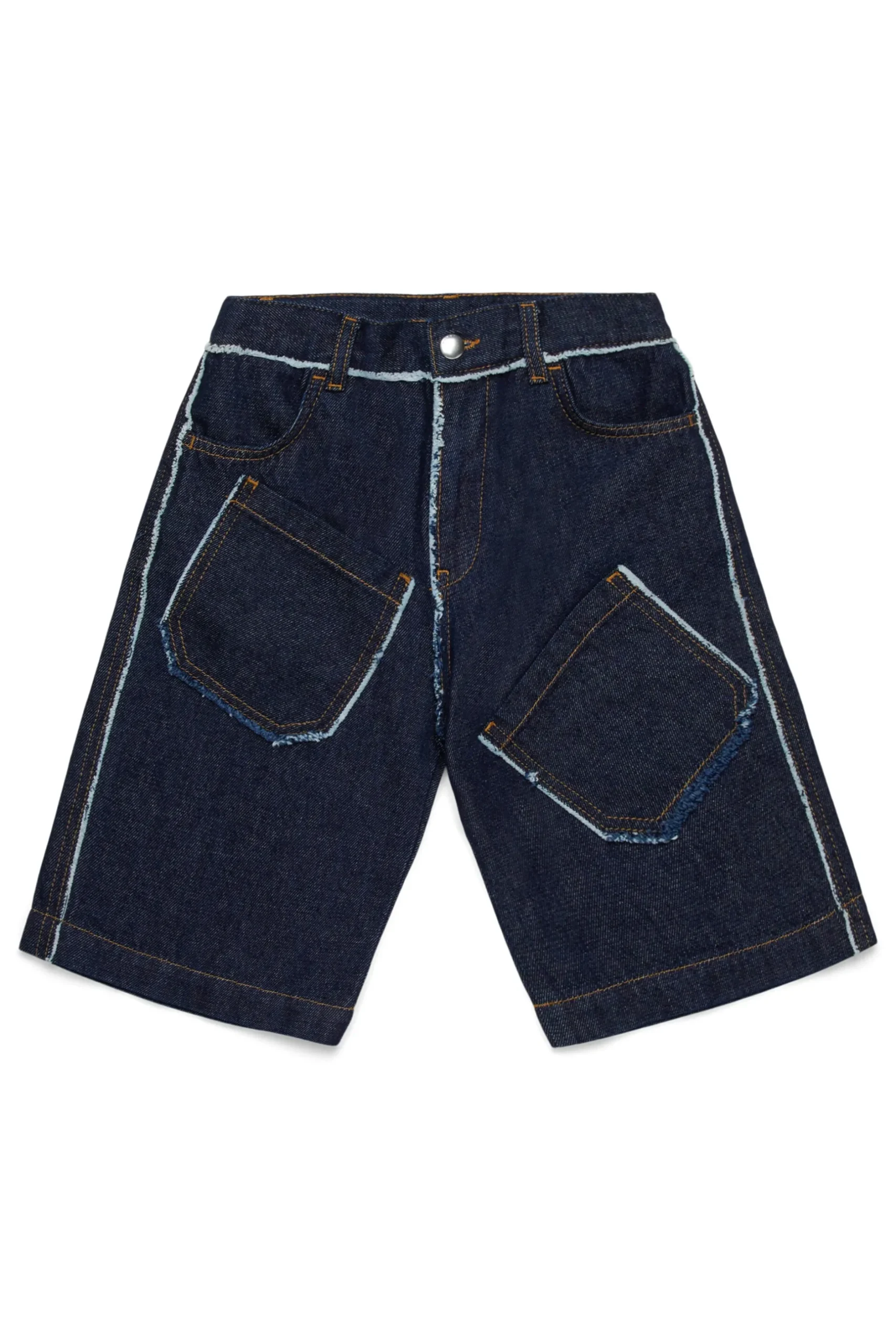 MARNI Shorts in denim scuro con dettagli sfrangiati | Bambino Shorts | Shorts