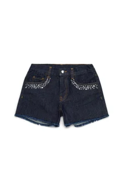 MARNI Shorts in denim scuro con rhinestones | Shorts