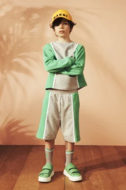 MARNI Shorts in felpa con dettagli colorblock | Bambino Shorts | Activewear