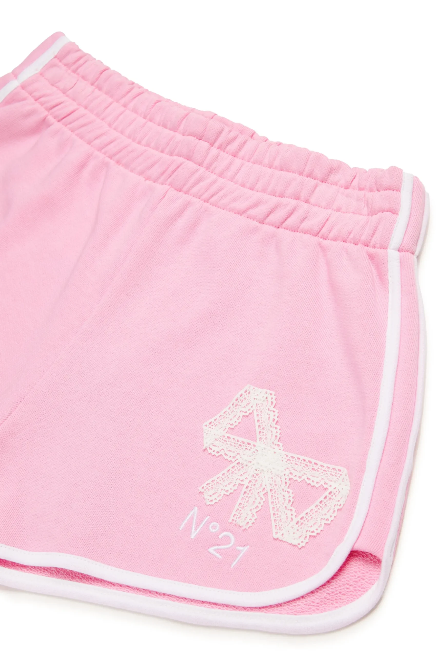 N°21 Shorts in felpa con fiocchi in pizzo | Bambino Shorts | Activewear