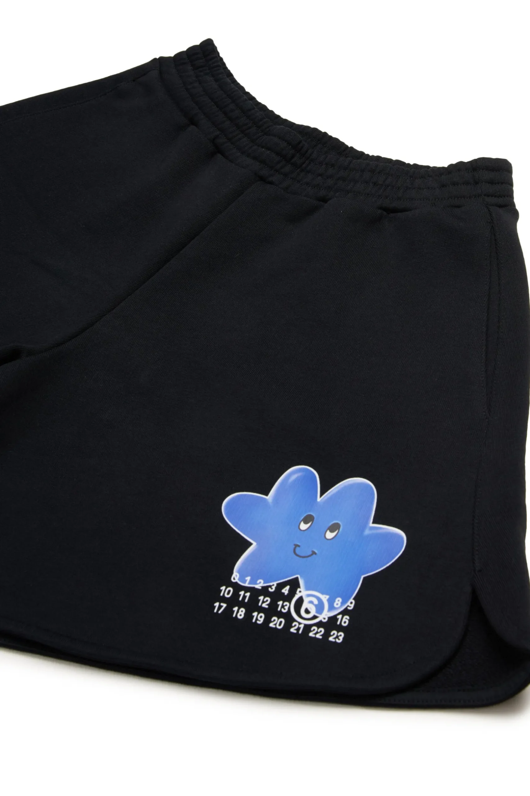MM6 MAISON MARGIELA Shorts in felpa con grafica Happy Star | Bambino Shorts | Activewear