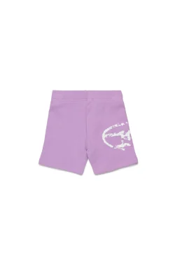 DIESEL Shorts in felpa con logo Oval D effetto used | Bambino Oval D By Diesel | Oval D By Diesel