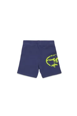 DIESEL Shorts in felpa con logo Oval D effetto used | Bambino Oval D By Diesel | Oval D By Diesel
