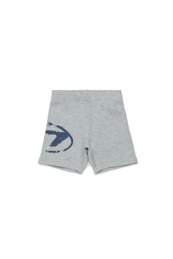 DIESEL Shorts in felpa con logo Oval D effetto used | Bambino Oval D By Diesel | Oval D By Diesel