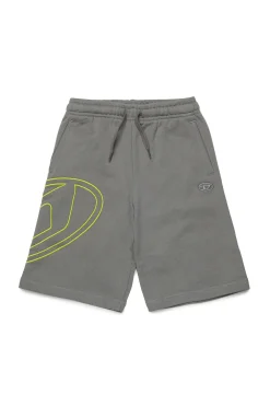 DIESEL Shorts in felpa con maxi logo Oval D | Bambino Oval D By Diesel | Oval D By Diesel