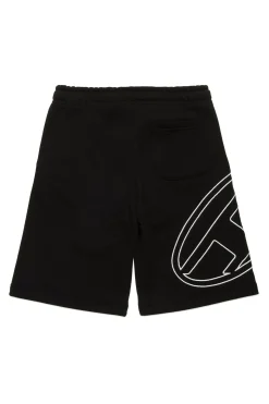 DIESEL Shorts in felpa con maxi logo Oval D | Bambino Oval D By Diesel | Oval D By Diesel