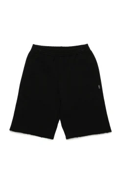 MM6 MAISON MARGIELA Shorts in felpa con orli a taglio vivo | Bambino Shorts | Activewear