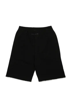 MM6 MAISON MARGIELA Shorts in felpa con orli a taglio vivo | Bambino Shorts | Activewear