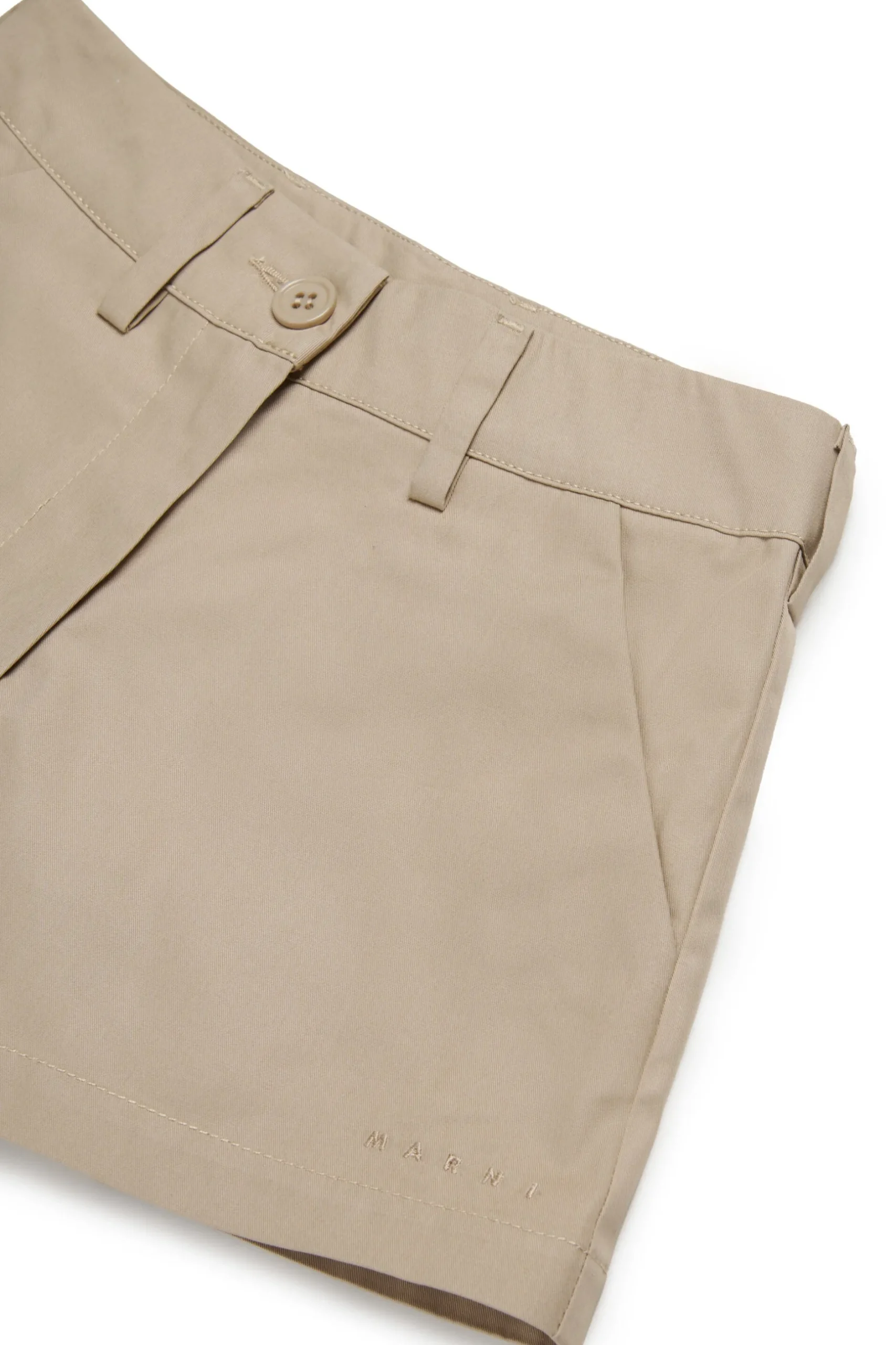MARNI Shorts in gabardina con logo | Bambino Shorts | Party Looks