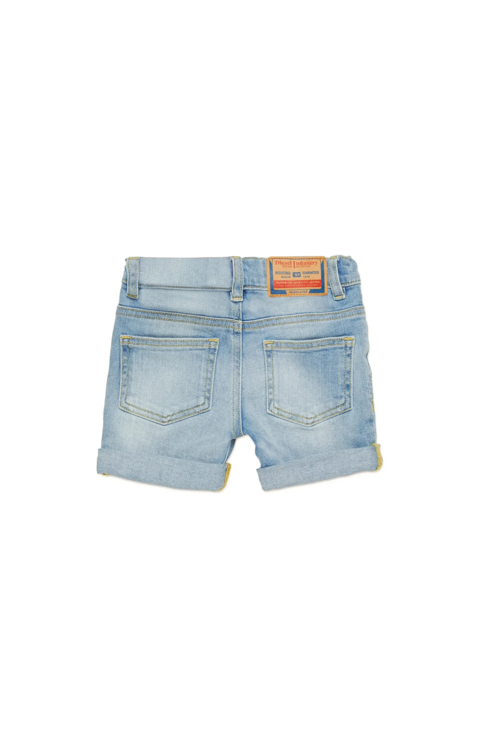 DIESEL Shorts in jeans chiaro con abrasioni | Bambino Denim-Mania | Denim-Mania