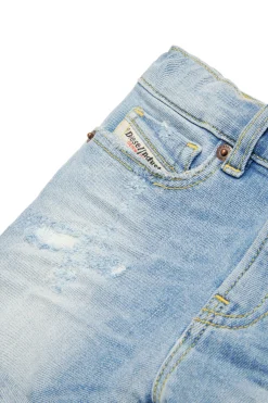 DIESEL Shorts in jeans chiaro con abrasioni | Bambino Denim-Mania | Denim-Mania