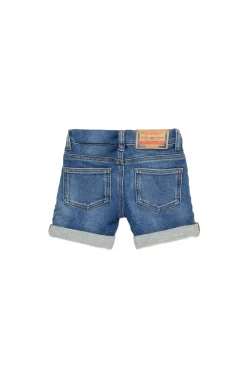 DIESEL Shorts in JoggJeans® blu medio con rotture | Bambino Denim-Mania | Denim-Mania