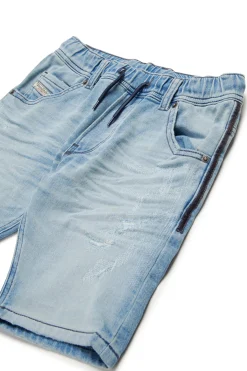 DIESEL Shorts in JoggJeans® chiaro con rotture | Bambino Denim-Mania | Denim-Mania