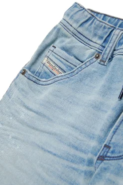 DIESEL Shorts in JoggJeans® chiaro con rotture | Bambino Denim-Mania | Denim-Mania