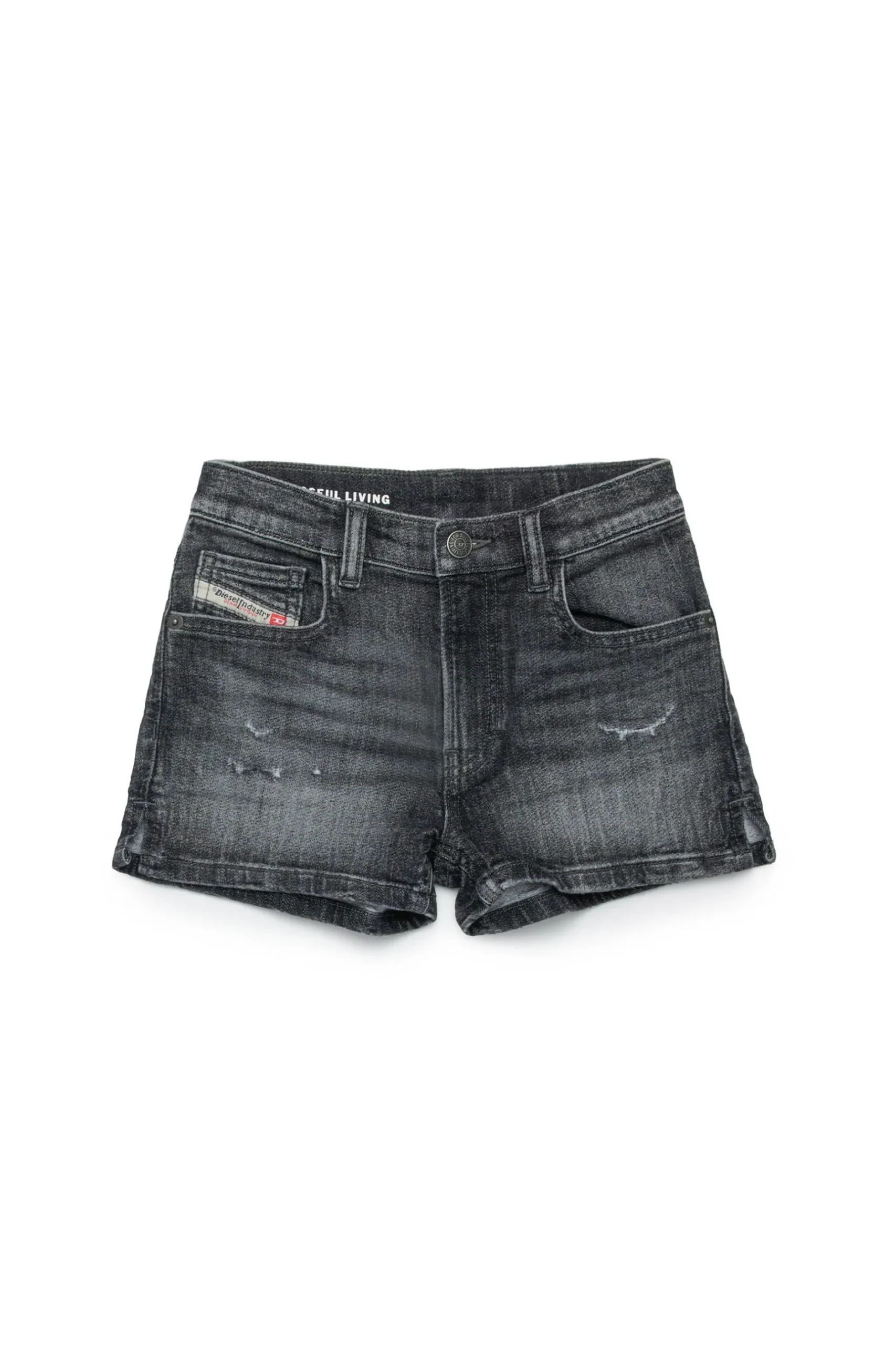 DIESEL Shorts in JoggJeans® nero effetto used | Shorts