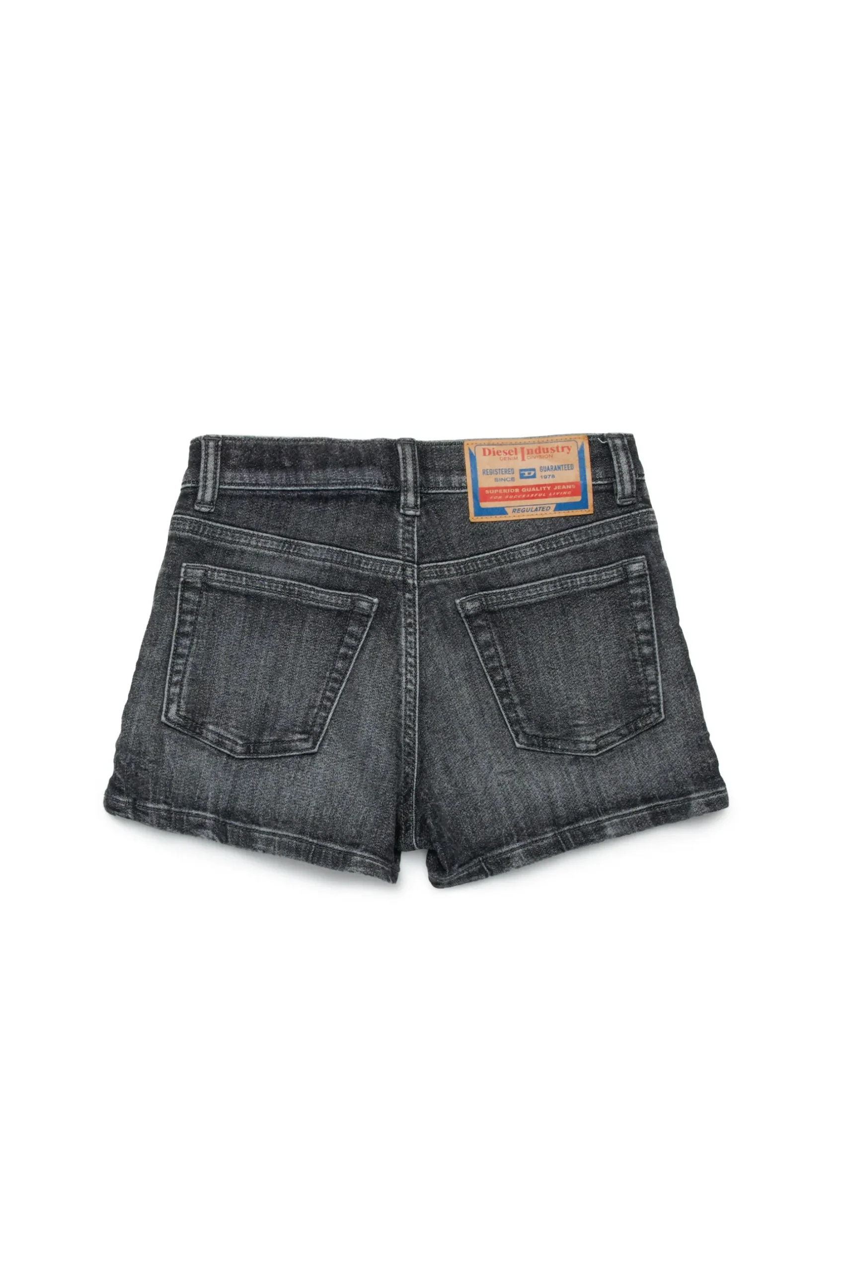 DIESEL Shorts in JoggJeans® nero effetto used | Shorts