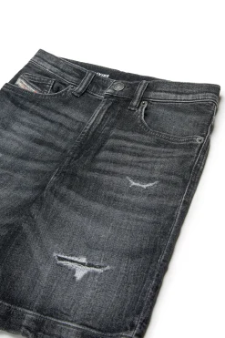 DIESEL Shorts in JoggJeans® nero effetto used | Bambino Shorts