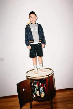 N°21 Shorts in popeline allover Palms | Bambino Shorts