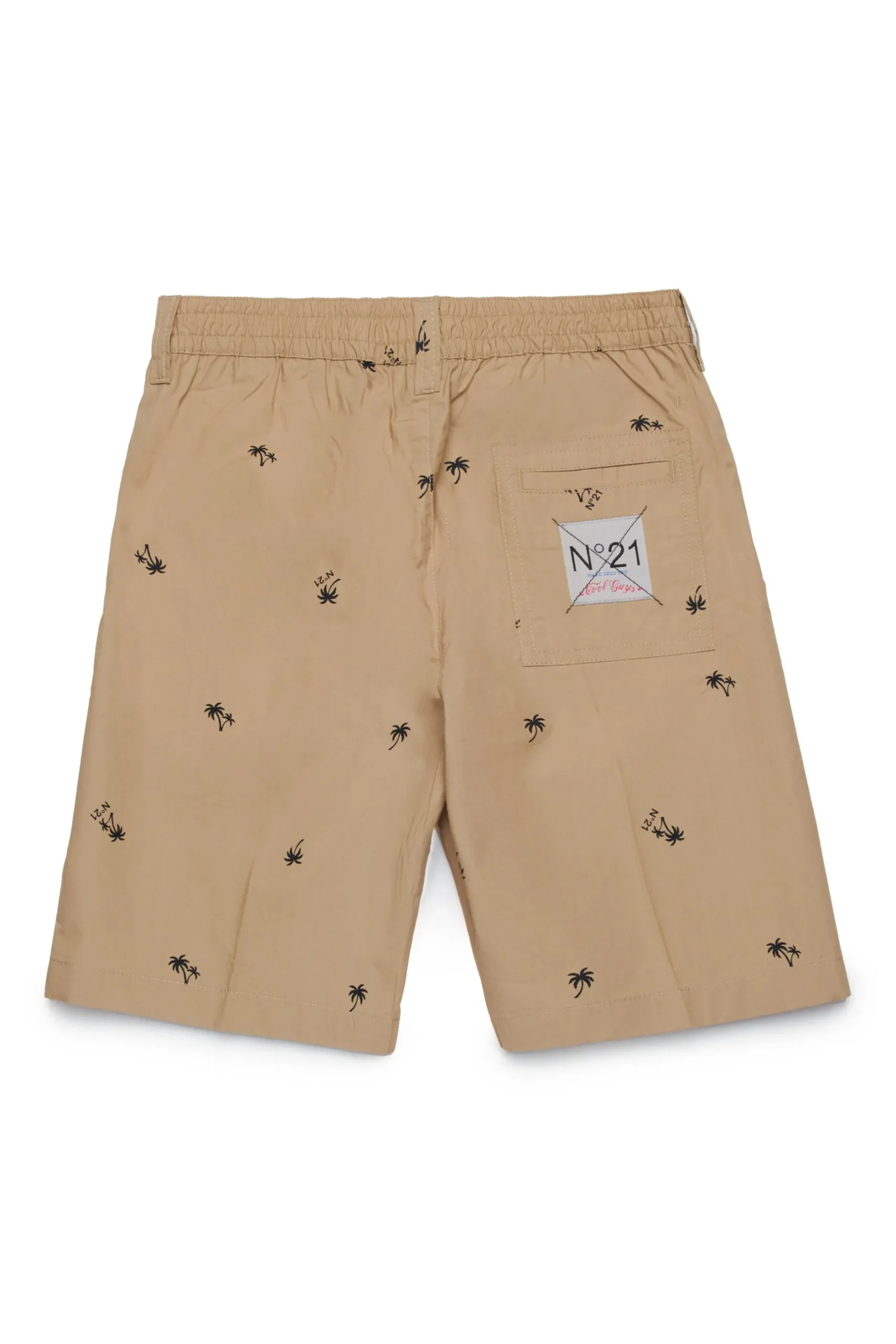 N°21 Shorts in popeline allover Palms | Bambino Shorts