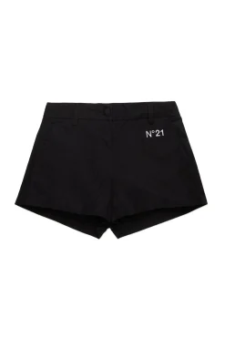 N°21 Shorts in popeline con logo | Shorts