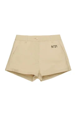 N°21 Shorts in popeline con logo | Shorts
