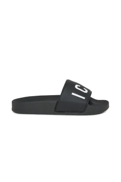 DSQUARED2 Slide slippers with ICON logo | Bambino Sandali E Ciabatte | Ciabatte E Sandali