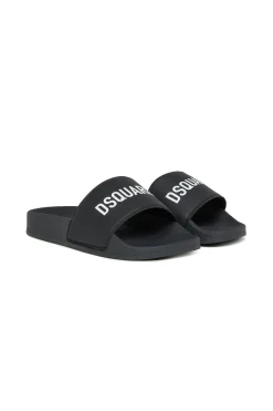 DSQUARED2 Slide slippers with logo | Bambino Sandali E Ciabatte | Ciabatte E Sandali