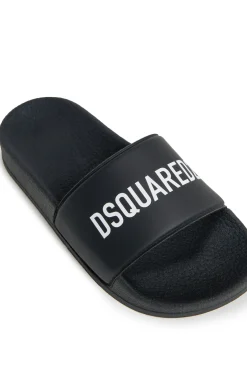 DSQUARED2 Slide slippers with logo | Bambino Sandali E Ciabatte | Ciabatte E Sandali