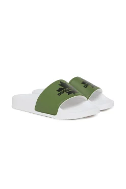 DSQUARED2 Slide slippers with Maple Leaf | Bambino Sandali E Ciabatte | Ciabatte E Sandali