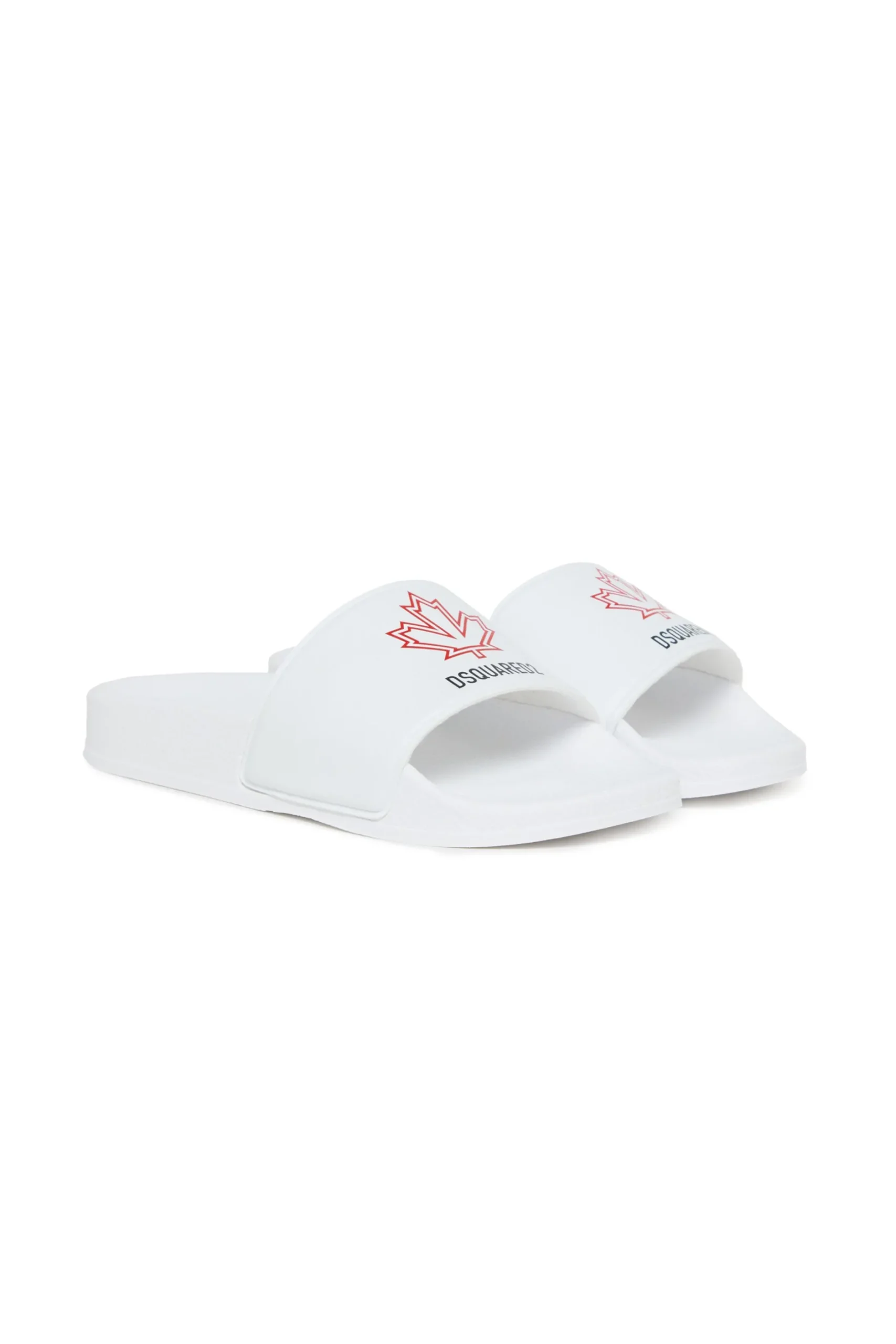 DSQUARED2 Slide slippers with Maple Leaf outline | Bambino Sandali E Ciabatte | Ciabatte E Sandali