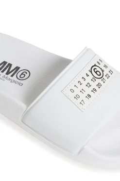 MM6 MAISON MARGIELA Slide slippers with Numeric logo | Bambino Sandali E Ciabatte | Ciabatte E Sandali