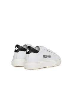DSQUARED2 Sneakers basse in pelle con logo | Scarpe | Neonato
