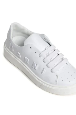 MARNI Sneakers basse in pelle con logo | Sneakers | Sneakers