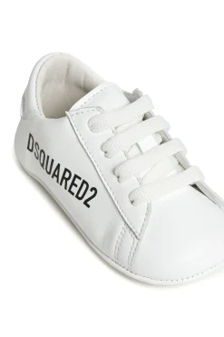 DSQUARED2 Sneakers basse in pelle con logo | Scarpe | Neonato